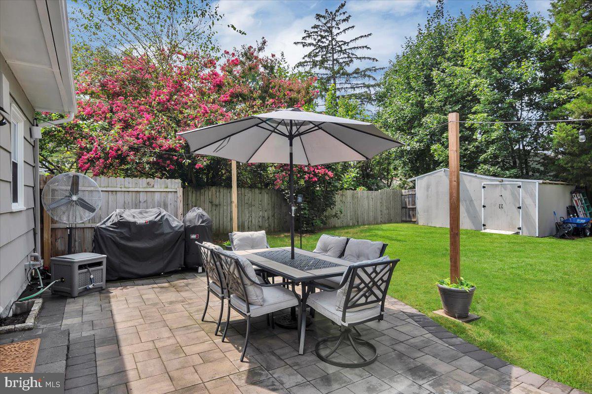 216 Evergreen Avenue Mantua, NJ 08051 - Photo 21 of 30 a view of a patio with furniture and a garden