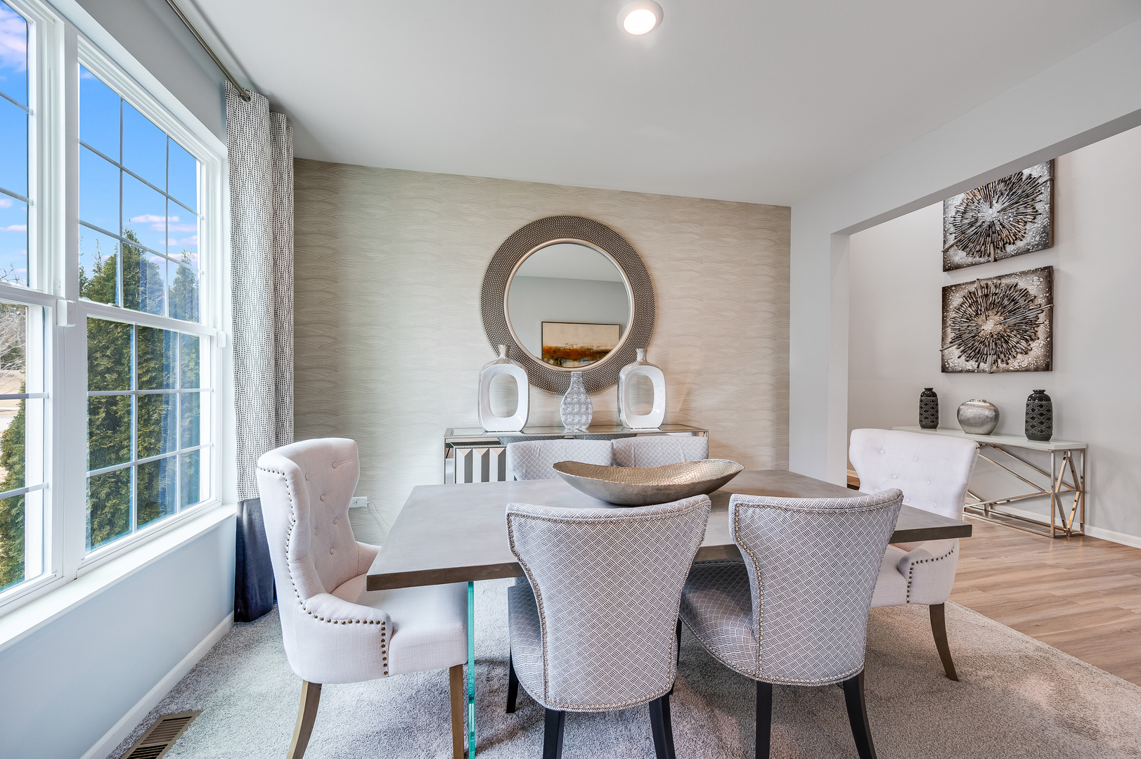 2895 Killarny Drive Elgin, IL 60124 - Photo 13 of 23 a view of a dining room with furniture window and wooden floor
