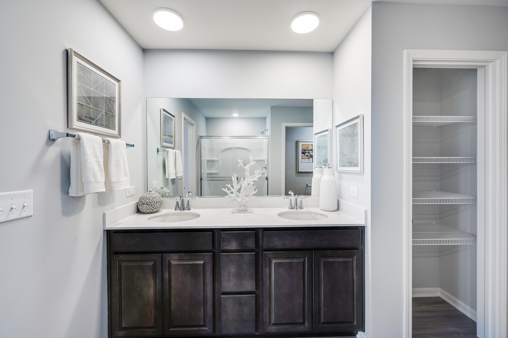 2895 Killarny Drive Elgin, IL 60124 - Photo 18 of 23 a bathroom with a sink double vanity and a mirror