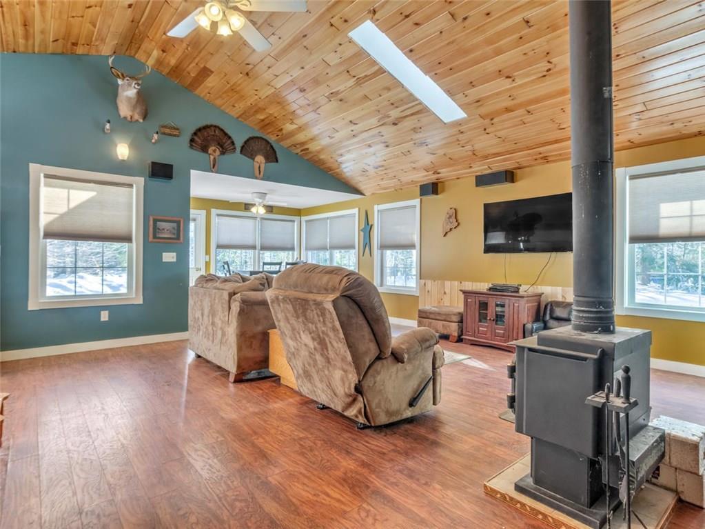 24 Emmons Road Livermore, ME 04253 - Photo 5 of 29 Cathedral ceilings with pine board.