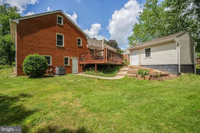 a house view with a garden space