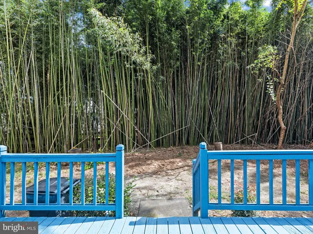 a view of a wooden fence