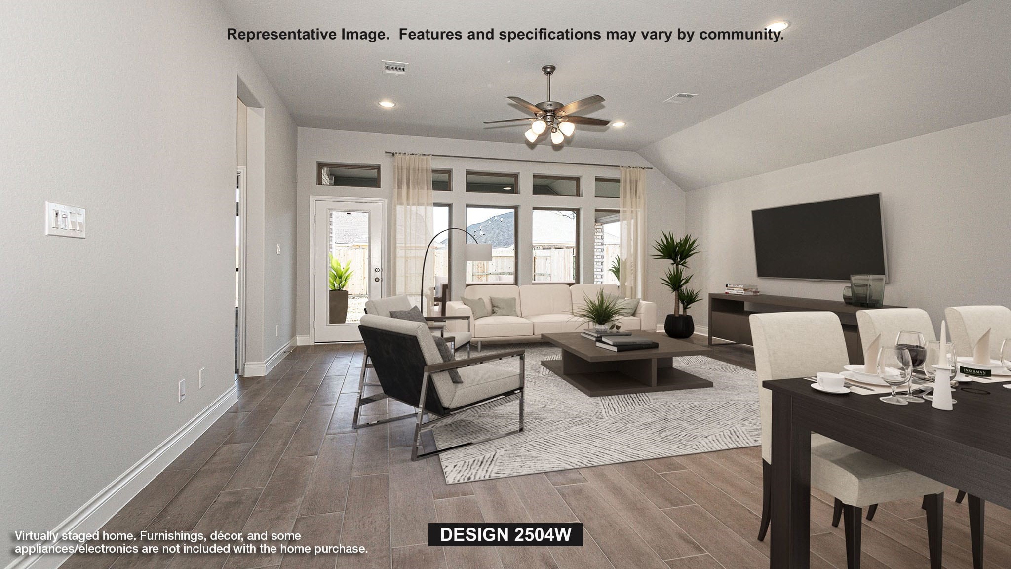 15683 Hoptree Hts Lane Conroe, TX 77302 - Photo 3 of 16 a living room with furniture a flat screen tv and a large window