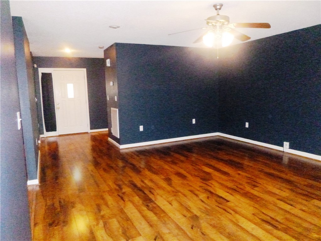 Foyer open to Living Room