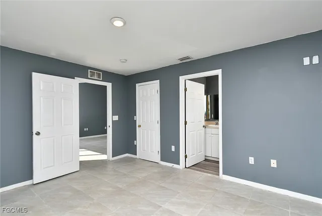 a close view of closet