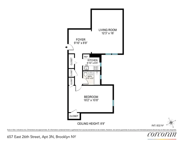 $340,000 | 657 East 26th Street, Unit 3N | Flatbush