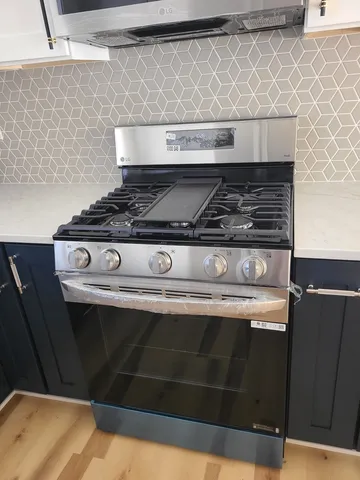 a close view of stove