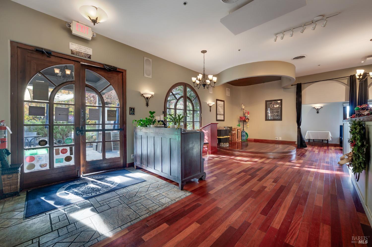 8050 Bodega Avenue Sebastopol, CA 95472 - Photo 19 of 45 a view of a porch with furniture and chandelier