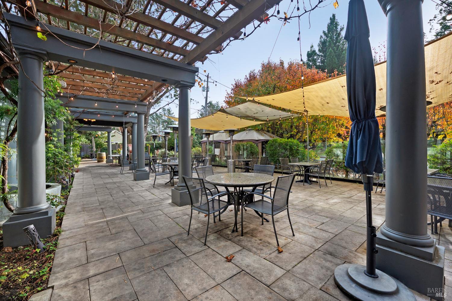 8050 Bodega Avenue Sebastopol, CA 95472 - Photo 21 of 45 a patio with water fountain and outdoor seating