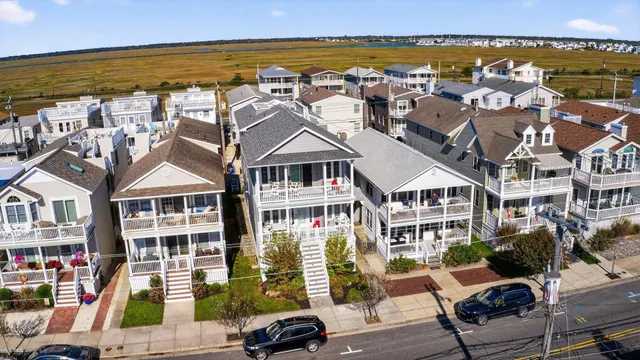 a view of city with ocean view
