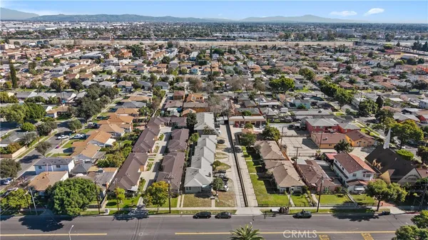 an aerial view of multiple house