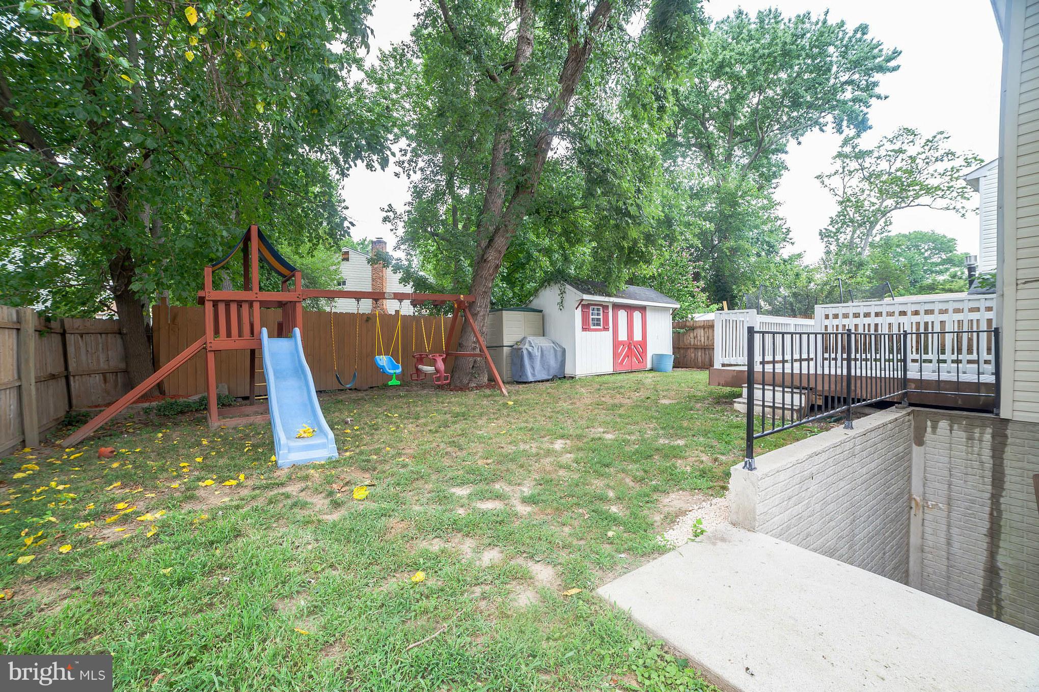 227 Bar Harbor Road Pasadena, MD 21122 - Photo 29 of 30 Backyard w/ Staircase to Basement