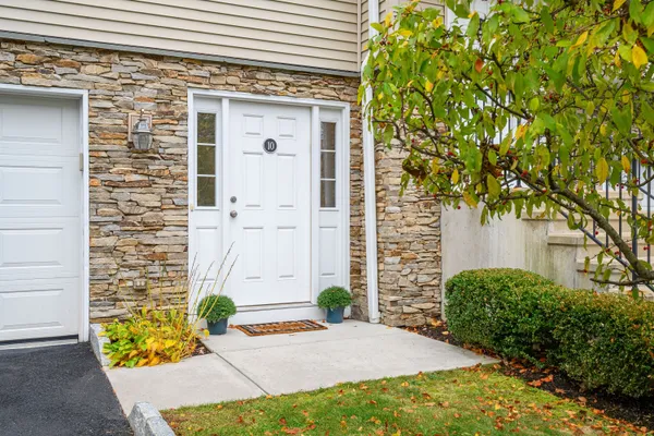 a view of front door of house