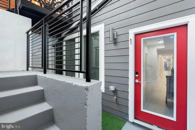 a view of front door of a house