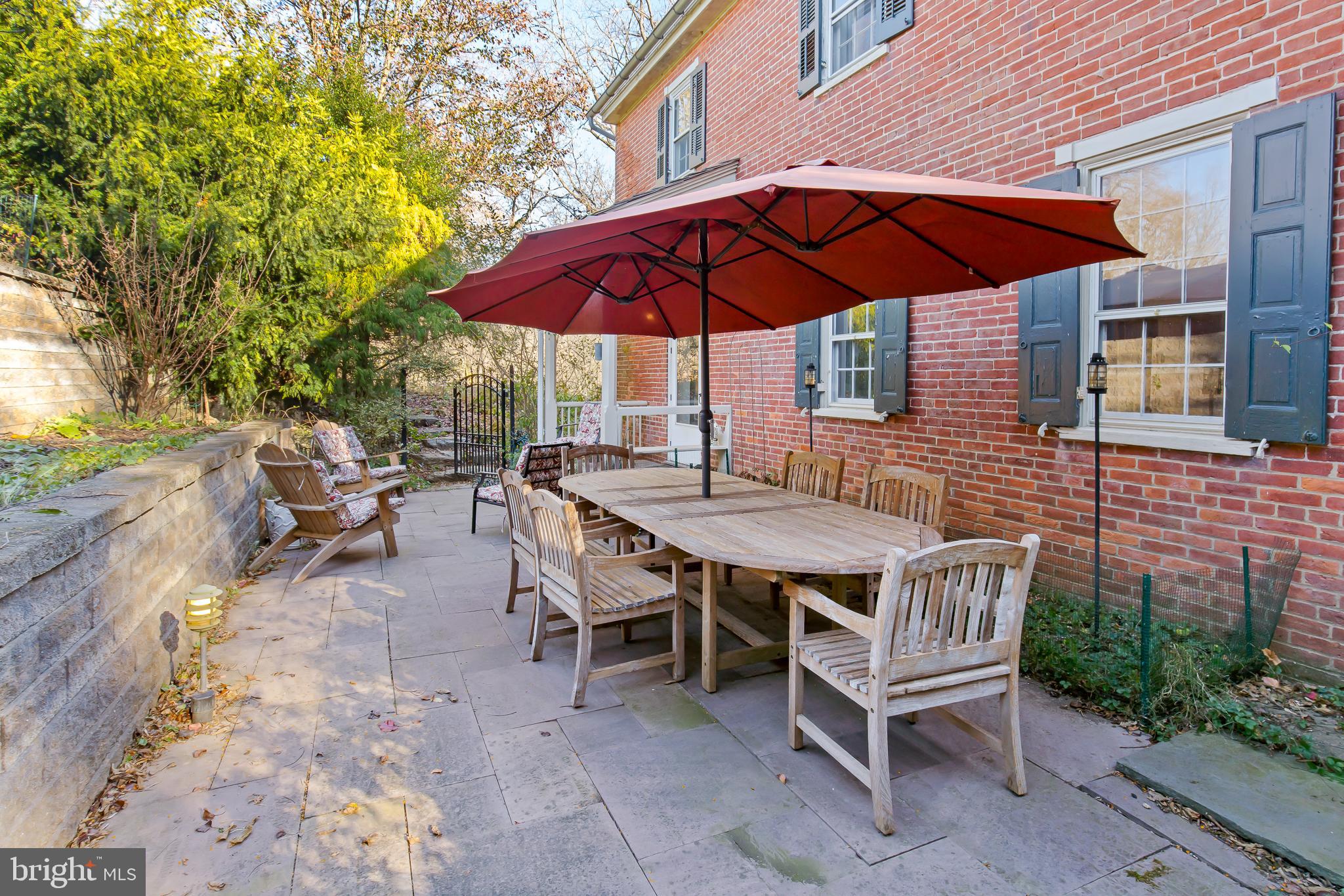 504 2nd Lock Road Lancaster, PA 17603 - Photo 40 of 52 a patio with a table and chairs under an umbrella