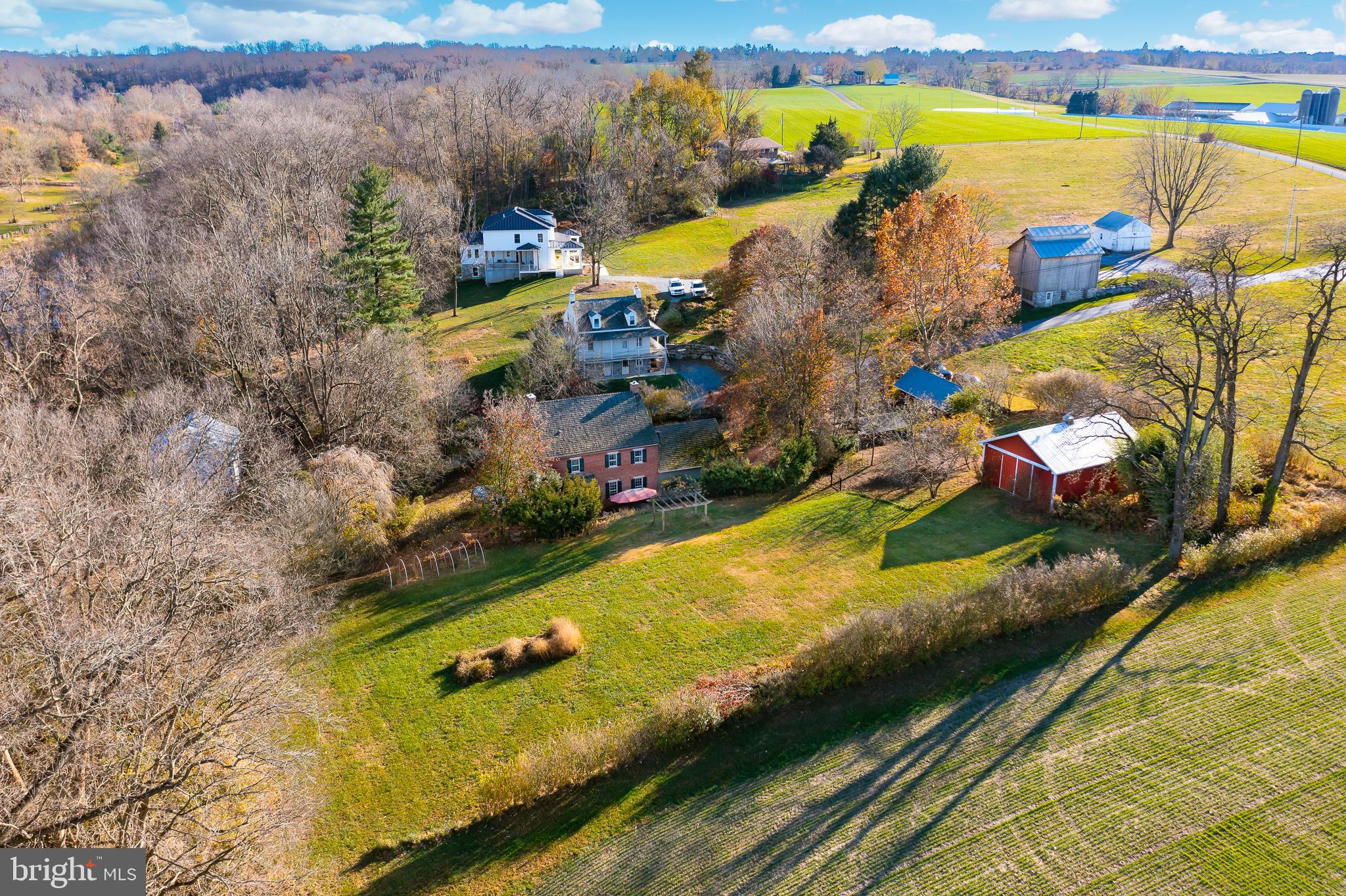 504 2nd Lock Road Lancaster, PA 17603 - Photo 51 of 52 an aerial view of a house with a swimming pool