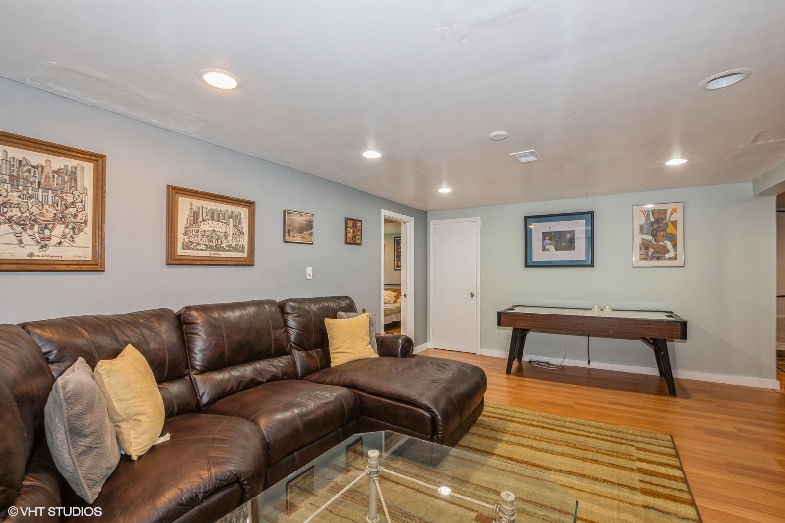 13011 South Shawnee Road Palos Heights, IL 60463 - Photo 12 of 28 a living room with furniture and a wooden floor