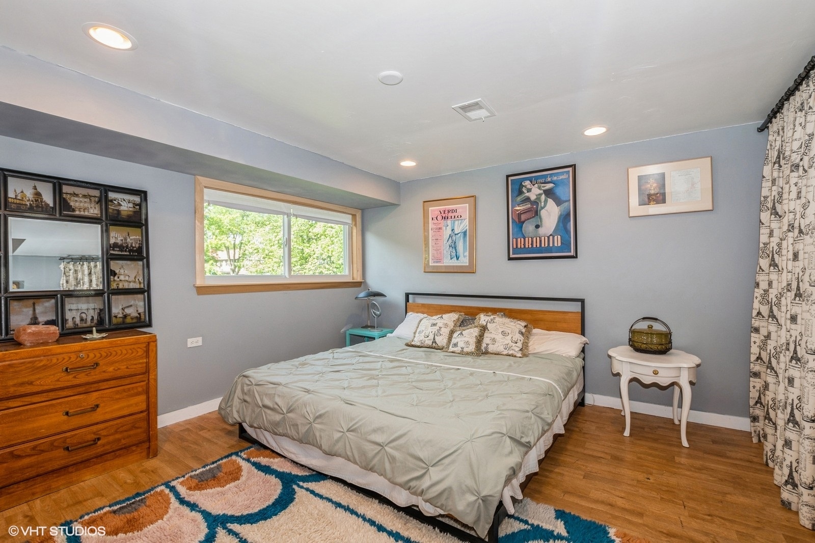 13011 South Shawnee Road Palos Heights, IL 60463 - Photo 16 of 28 a bedroom with a bed and wooden floor
