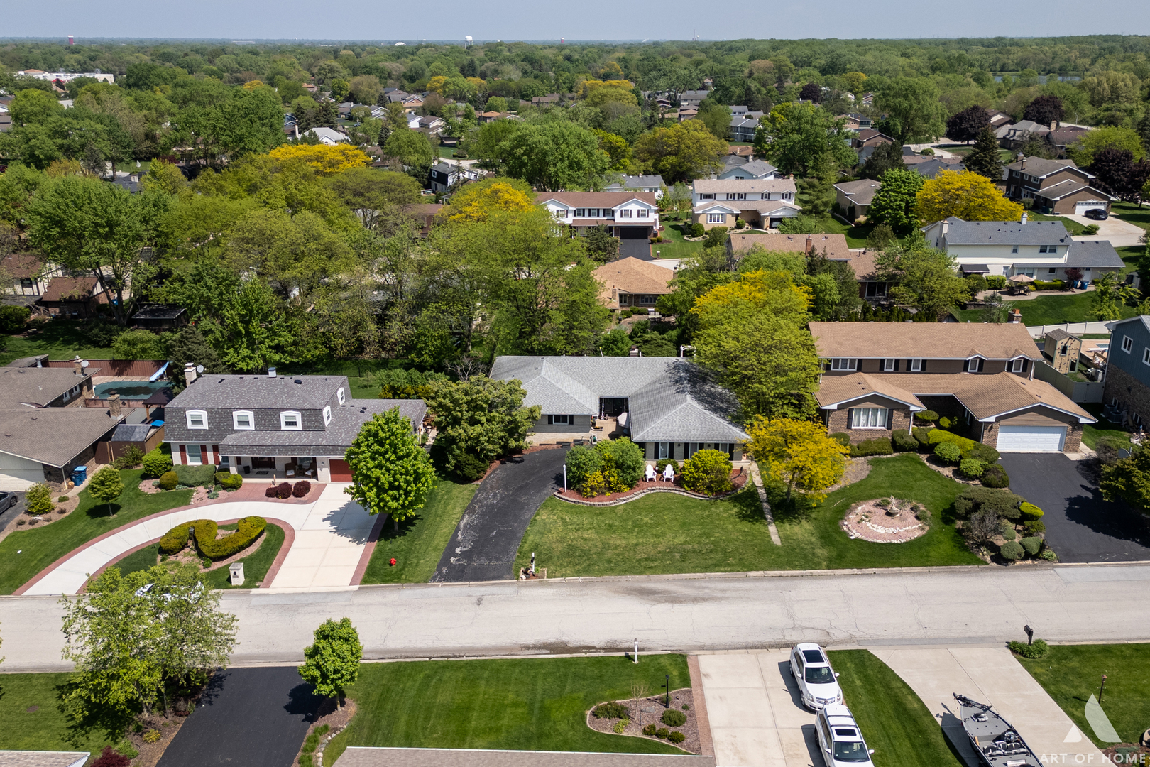 13011 South Shawnee Road Palos Heights, IL 60463 - Photo 2 of 28 an aerial view of residential houses with outdoor space