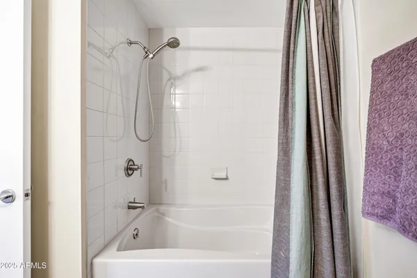 a bathroom with a bath tub and a shower