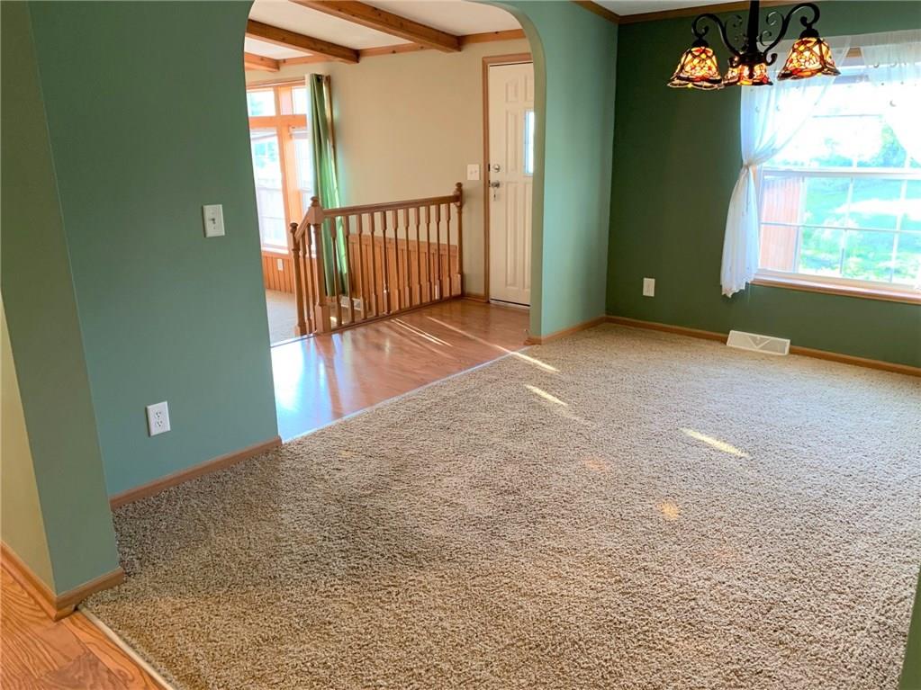 52 Willow Road Claysville, PA 15323 - Photo 10 of 25 A view of the dining room with the downstairs access off to the right