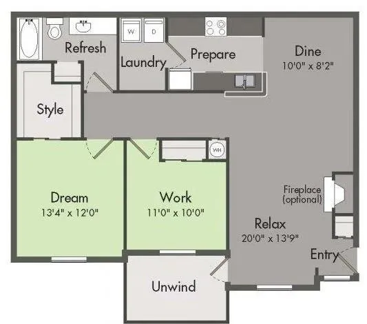 $1,606 | 10055 Jones Bridge Road, Unit 206, Johns Creek, GA 30022