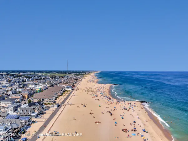 a view of an ocean beach