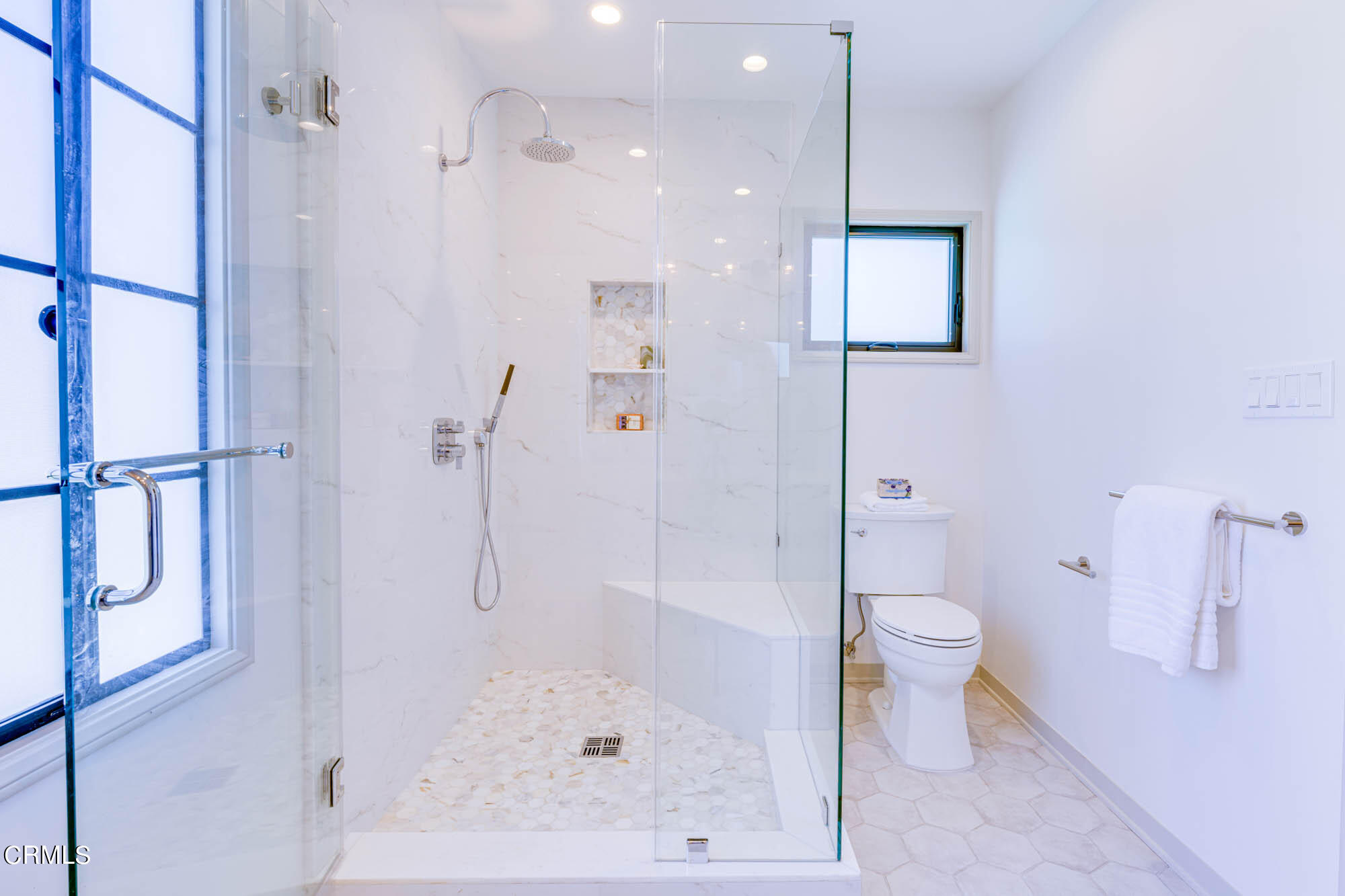 2709 Deodar Circle Pasadena, CA 91107 - Photo 25 of 43 a bathroom with a shower toilet and sink