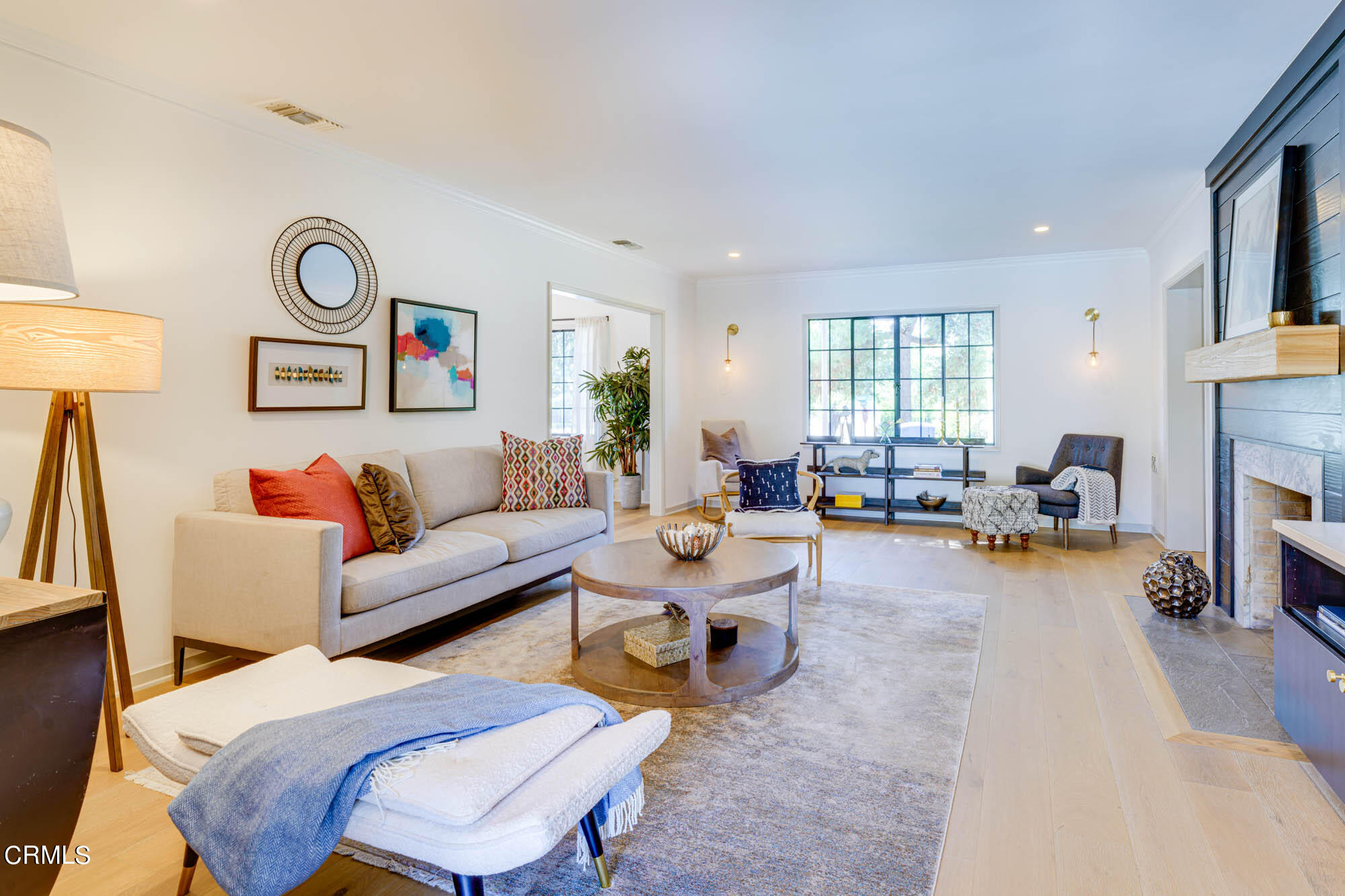 2709 Deodar Circle Pasadena, CA 91107 - Photo 7 of 43 a living room with furniture and a fireplace