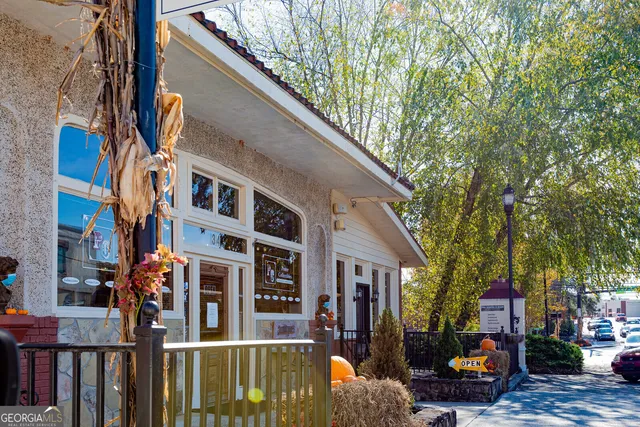 a view of a car park in front of a building