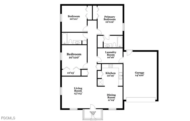 $1,610 | 1703 Northwest 19th Street, Cape Coral, FL 33993