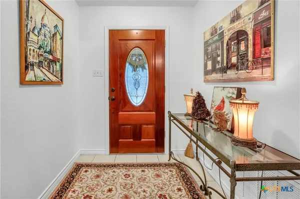 a front view of a house with entryway