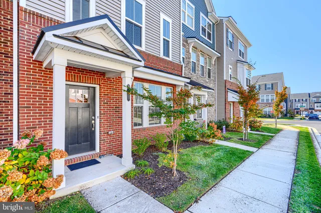 a view of a building with a garden