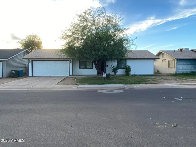 a car parked in front of a house