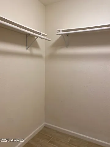 a view of a room with storage