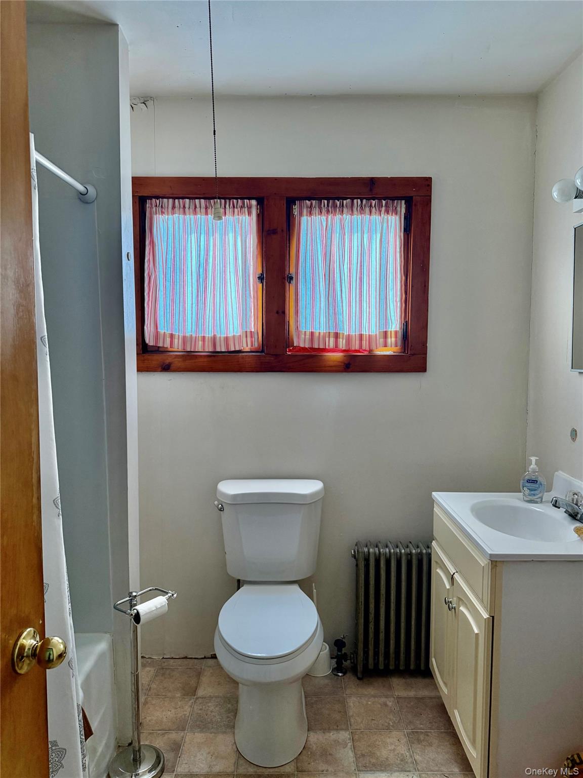 111 Mail Road Barryville, NY 12719 - Photo 29 of 34 Full bathroom with vanity and radiator heating unit