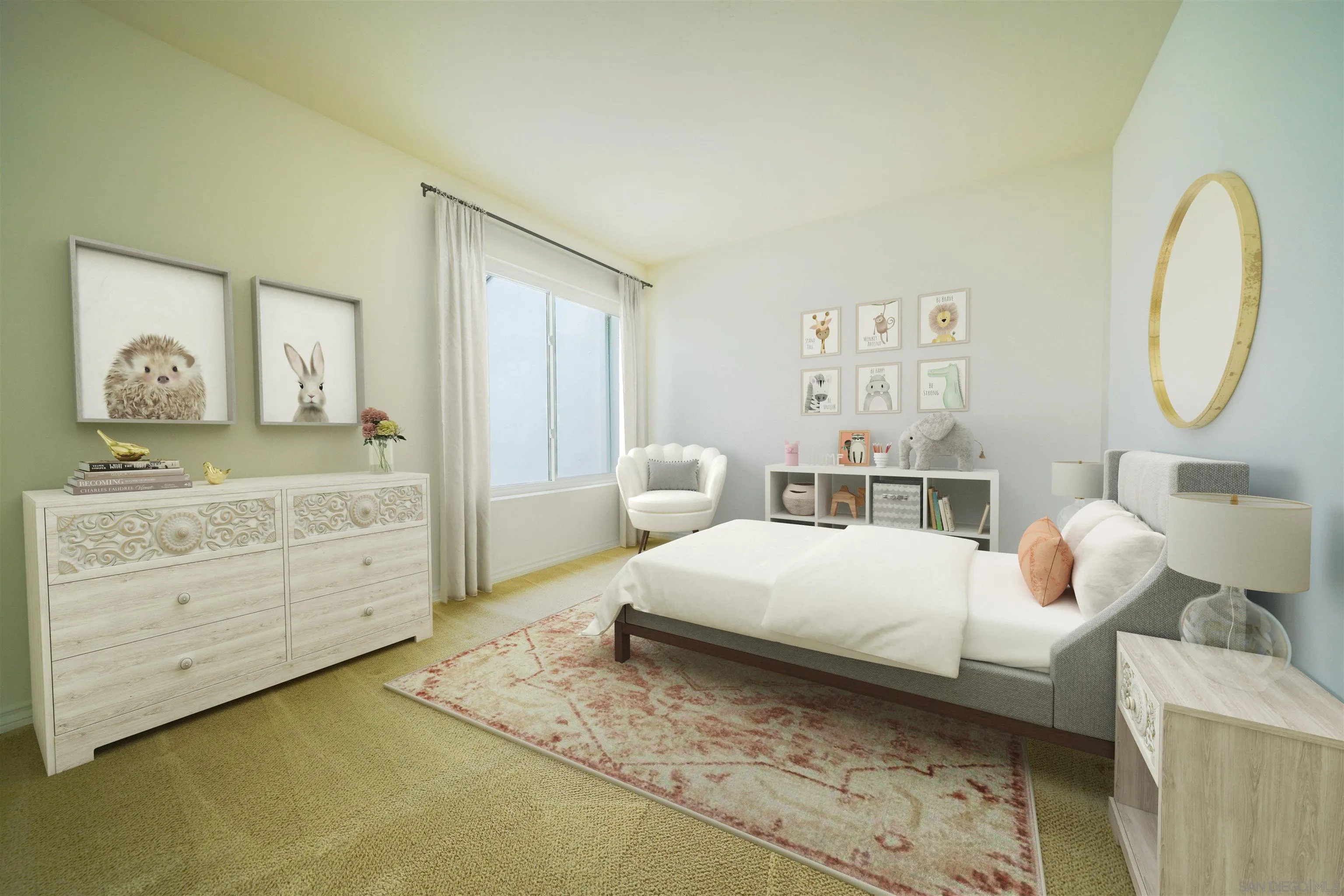 69 Half Moon Bend Coronado, CA 92118 - Photo 36 of 45 a bedroom with a bed and a dresser