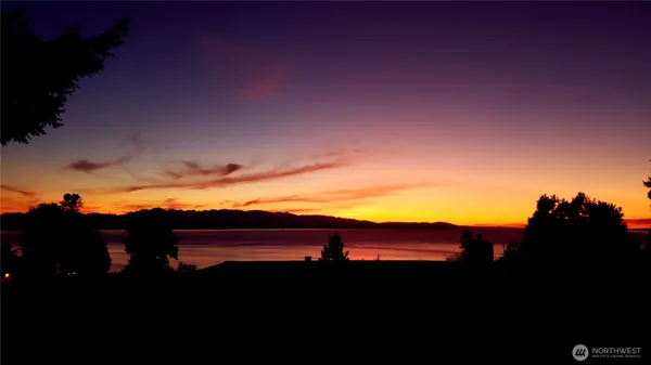 a view of sunset