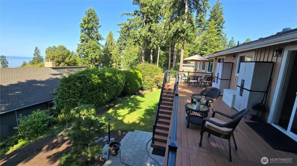 an outdoor view having patio