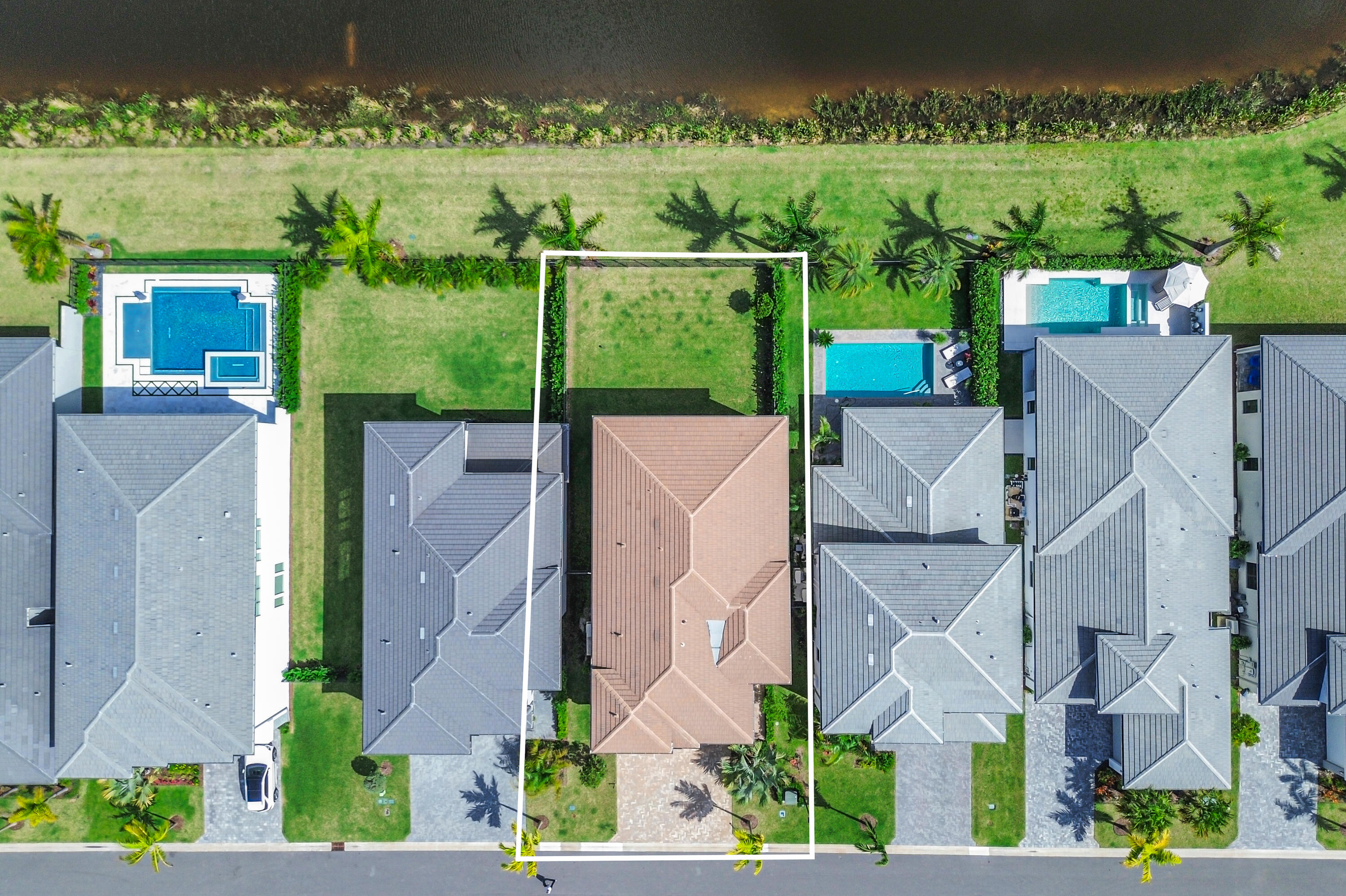 8283 Royal County Down Road Boca Raton, FL 33434 - Photo 85 of 88 an aerial view of a house with a yard basket ball court and outdoor seating
