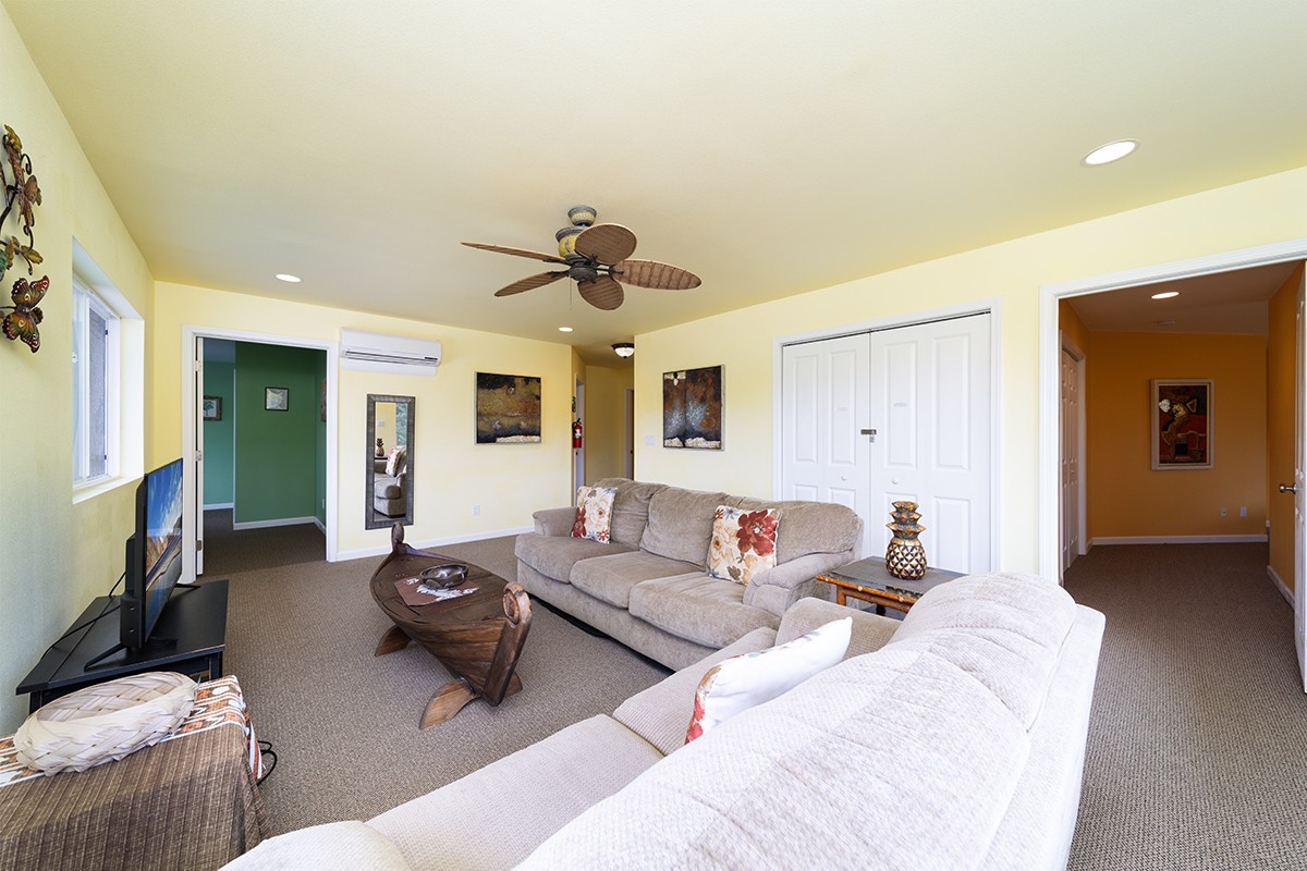 28-380 Sugar Mill Road Pepeekeo, HI 96783 - Photo 18 of 29 a living room with furniture and a flat screen tv