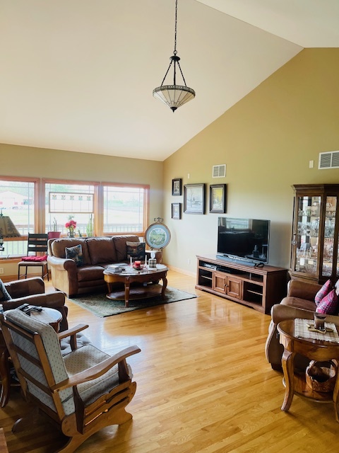 1976 East 24th Road Ransom, IL 60470 - Photo 12 of 32 a living room with furniture flat screen tv and a large window