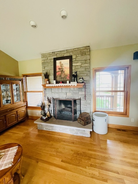 1976 East 24th Road Ransom, IL 60470 - Photo 26 of 32 a living room with furniture and a fireplace