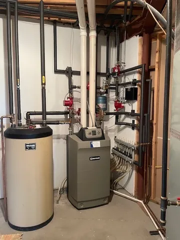 a room with storage and utility