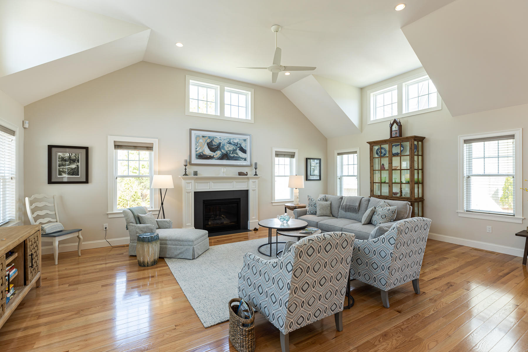 62 Cottage Lane Mashpee, MA 02649 - Photo 17 of 64 a living room with furniture fireplace and window