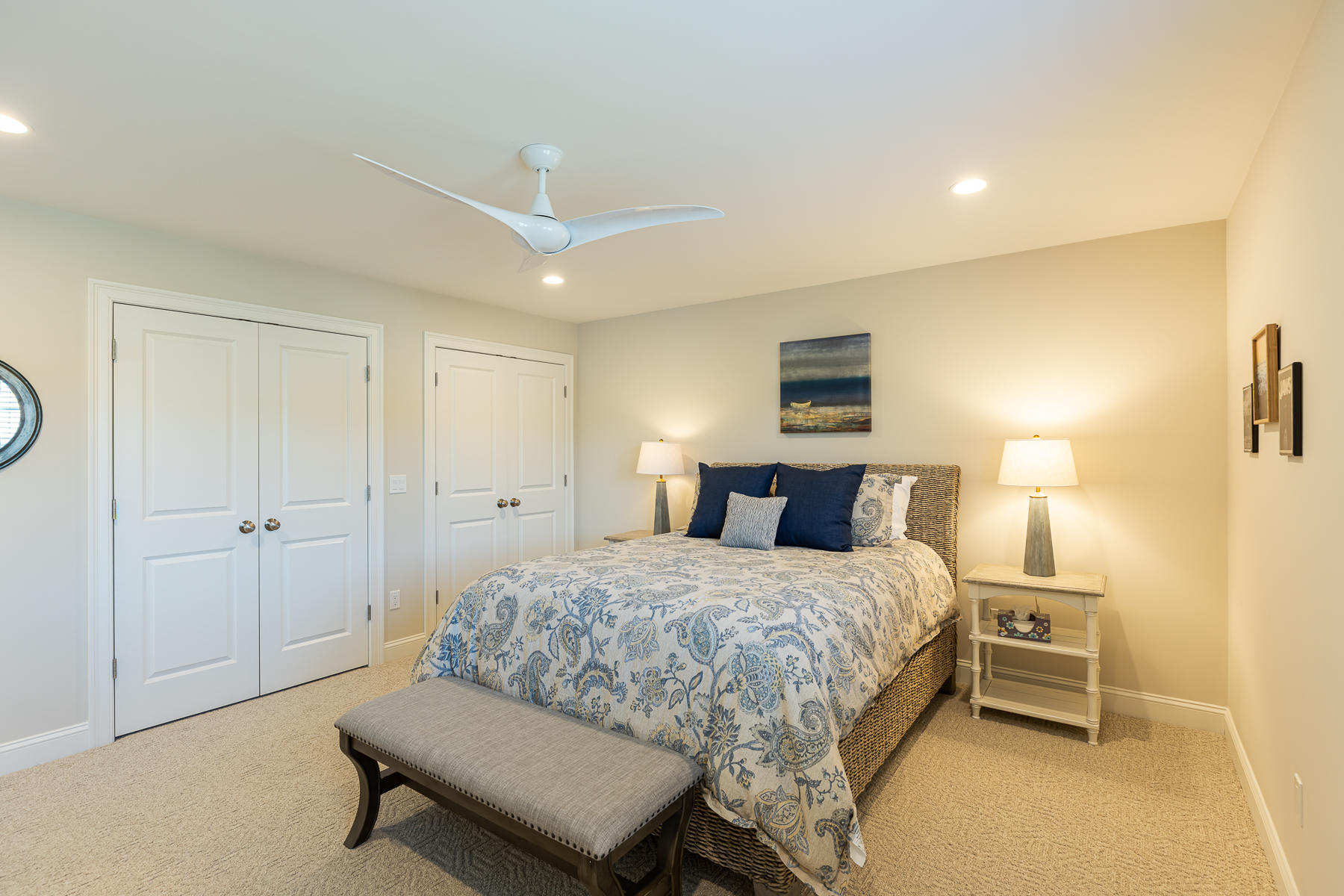 62 Cottage Lane Mashpee, MA 02649 - Photo 45 of 64 a bedroom with a bed and a night stand