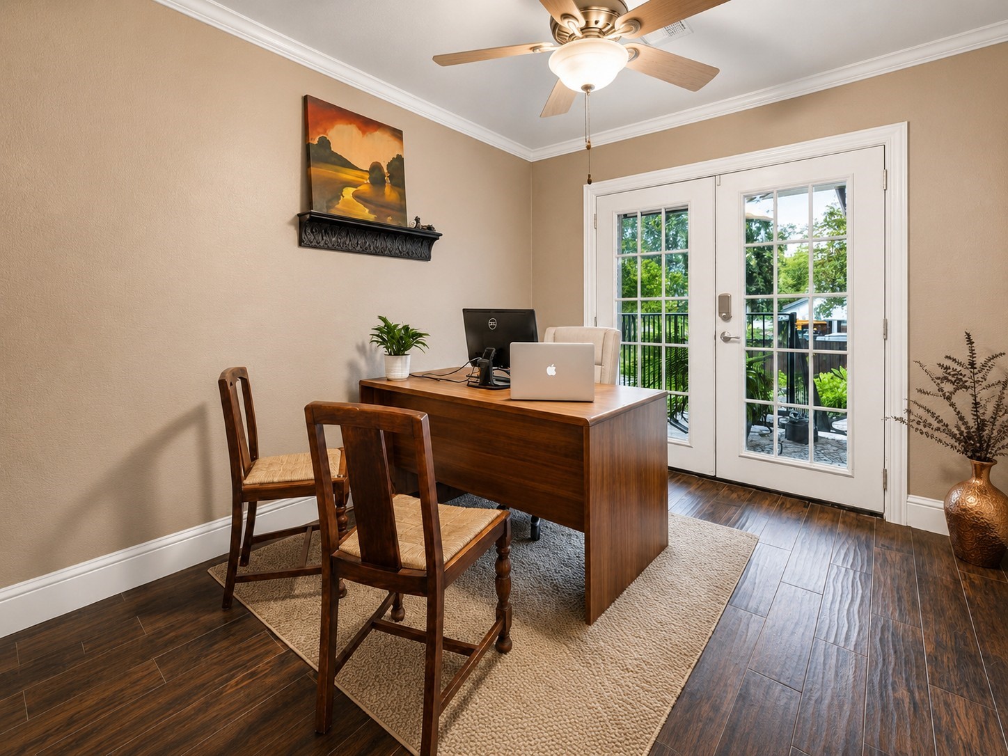 5 Tree Frog Drive Houston, TX 77074 - Photo 14 of 25 a work room with furniture and wooden floor