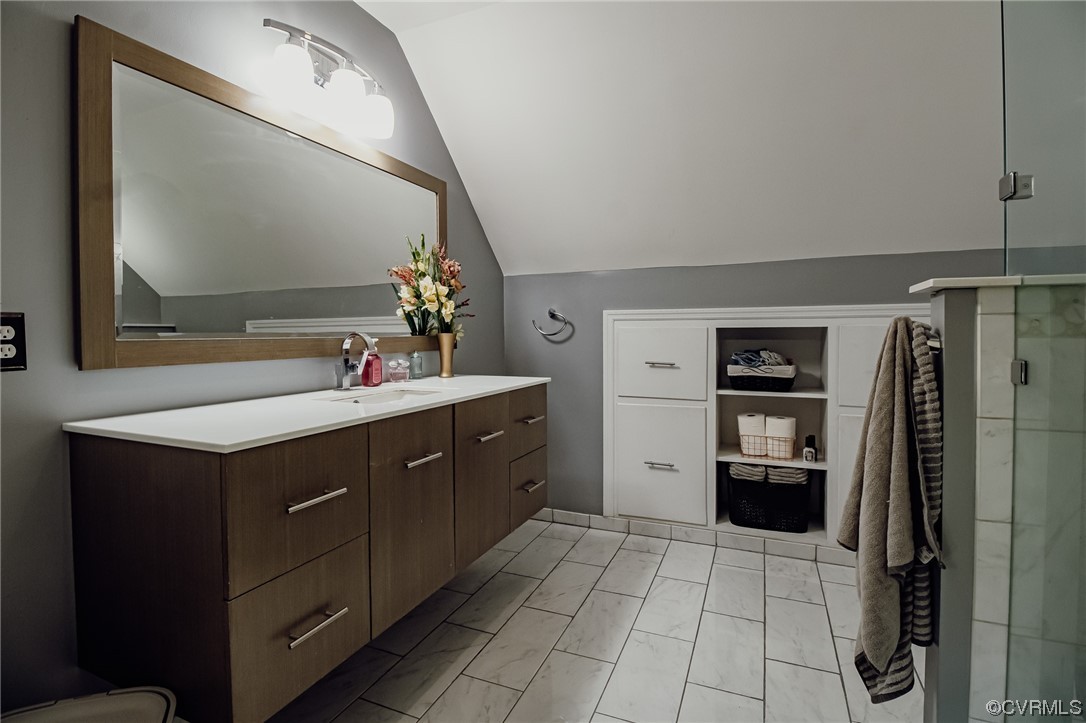 3105 Blue Bell Farms Road Powhatan, VA 23139 - Photo 37 of 50 a kitchen with a refrigerator sink and cabinets