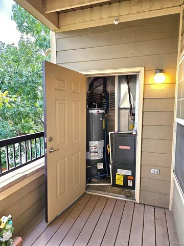 a view of storage and utility room