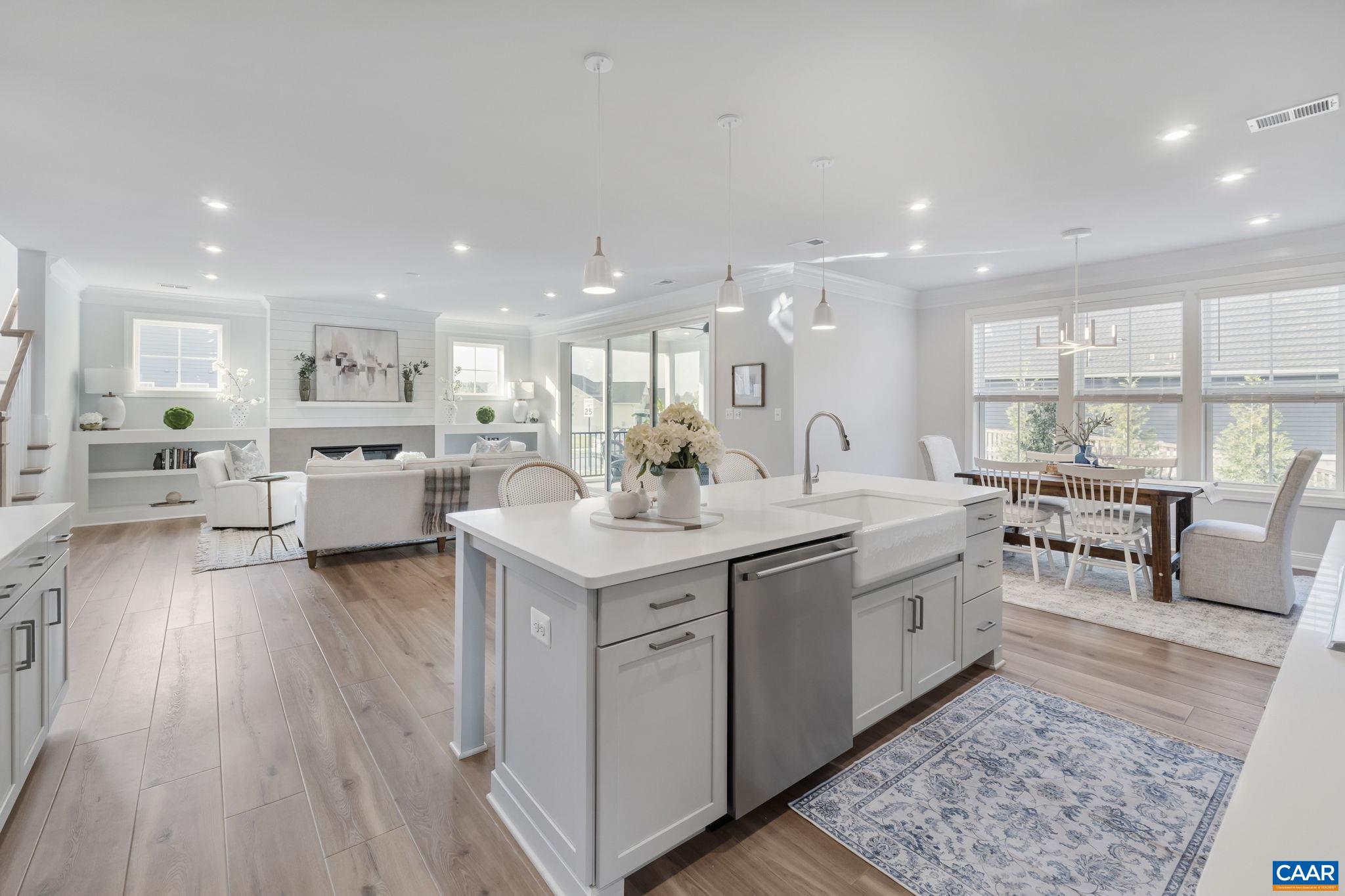 1805 Fowler Street Charlottesville, VA 22901 - Photo 18 of 60 a large white kitchen with a large window